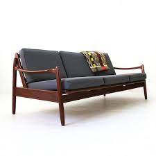 These comfortable sofas & couches will complete your living room decor. Authentic Mid Century Modern Sofa Bed With Pull Out Seat