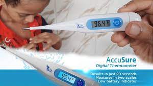 How To Check Body Temperature With Digital Thermometer | Accusure Digital  Thermometer Unboxing - Youtube