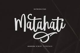 Now that you know the four types of fonts and what they pair best with, it's time to show you some font pairing examples. Matahati 15148 Calligraphy Font Bundles Script Fonts Typeface Script