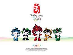 The symbol itself depicts five interlocking rings, each in five colors: Beijing Olympic Games 2008 Logo And Mascots Olympic Mascots Beijing Olympics Beijing Olympic Mascots