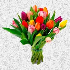 See the almanac's complete list of flower meanings and plant whether you are picking out a flower bouquet for mother's day or a wedding or planting a garden, discover the secret language of flowers! Bouquet Of 15 Multicolored Tulips Send Spring Flowers To Ukraine