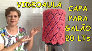 Capa De Galao De Agua 20 Litros Em Croche Capa Para Galao Outono Luizadelugh Capa De Croche Capas Para Fogao Jogo De Cozinha Croche