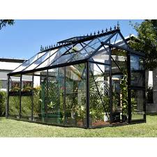 There are two typesof glass for greenhouse, clear tempered glass and low iron toughened glass. Janssens Junior Victorian 7 75 X 12 5 Foot Greenhouse Kit Walmart Com Walmart Com