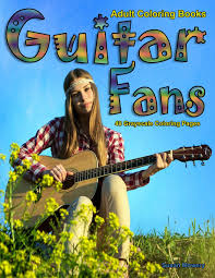 Guitar coloring pages are a fun way for kids of all ages to develop creativity, focus, motor skills and color recognition. Buy Adult Coloring Books Guitar Fans Life Escapes Adult Coloring Books 48 Grayscale Coloring Pages Of Guitars And Guitarists Book Online At Low Prices In India Adult Coloring Books Guitar Fans