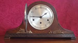 Vintage Art Deco F Mauthe Germany Mantel Clock With Westminster Chimes Clock Mantel Clock Mantle Clock