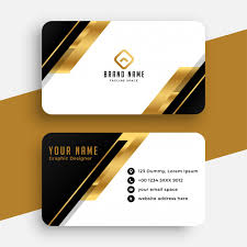 Begin searching through fotor's amazing template designs, their incredible sticker collection. Modern Black And Golden Business Card Design Free Vector Nohat Free For Designer