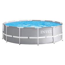 intex 366x122 cm schwimmbecken swimming pool schwimmbad frame metal 28904 amazon de garten piscine tubulaire installation piscine modele de piscine