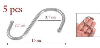 Those i saw in the hardware section of a big box store cost too much and were not the right size or shape. S Hooks Set Of 5 Large Buy Online In Botswana At Botswana Desertcart Com Productid 63140985
