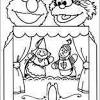 Baby fozzie and baby kermit in a cart. 1