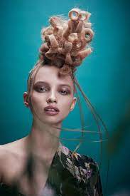Collection Eden By Elena Verikiou Chryseis The Beautiful And Most Precious As Her Name Declares The Sentimental Side Hair Styles Crazy Hair Days Hair Art