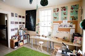 The family room works really well as a homeschool room because little bee can work on a project while i wash the dishes in the. Workspace Gallery Project Based Homeschooling Science Room Homeschool Rooms Learning Spaces