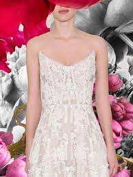 Reem acra embroidered chiffon gown designer dress rental. Reem Acra Wedding Dress Reem Acra Bridal The Knot