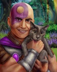 Baldur's Gate custom portrait of Minsc and Boo