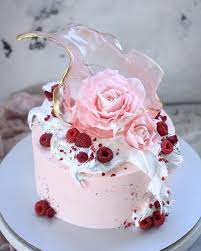 The Wedding Bliss On Instagram Some Stunning Cake Ideas Swipe And Find Your Favorite Berry Cake Raspberry Cake Perfect Cake