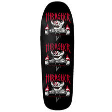 TOY MACHINE X THRASHER MONSTERGRAM SHAPED DECK