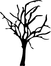 Vector Clip Art Silhouette Drawing Tree Drawing Halloween Trees