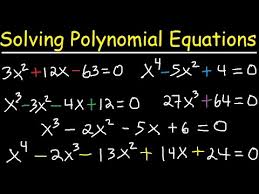 A gymnast dismounts the uneven parallel bars. Solving Polynomial Equations By Factoring And Using Synthetic Division Algebra 2 Precalculus Youtube