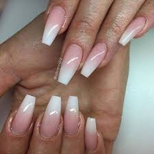 We've made the hottest nail trends. Pink And White Ombre Ballerina Nails Nail And Manicure Trends