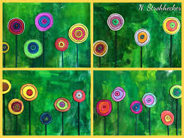 Fleurs A La Maniere D Hundertwasser Fruhling Kunst Kunst Grundschule Blumen Kunst