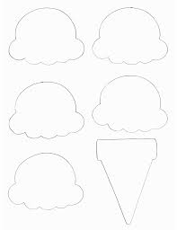 Ice Cream Cone Template Manualidades Libros De Fieltro Manualidades Escolares