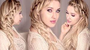 Coiffure cheveux longs côté printemps été 2019. Tresse Cascade Dentelle Sur Le Cote Pour Tous Les Jours Tuto Coiffure Cheveux Long Mi Long Youtube