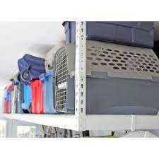 Saferacks 4 X8 Overhead Garage Storage Rack Ceiling Drop Range 12 21 Is Available At Costco 1 Overhead Storage Rack Overhead Garage Storage Garage Storage