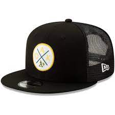 Oakland Athletics New Era Vert Trucker 9fifty Adjustable Snapback Hat Black Snapback Hats Dodger Hats La Dodgers Hat