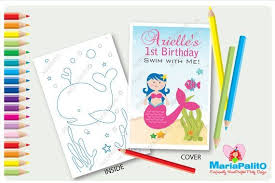 This Item Is Unavailable Etsy Sea Birthday Party Mermaid Coloring Book Personalized Coloring Book