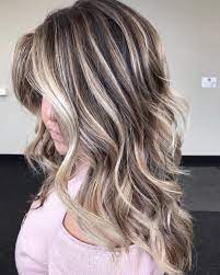 Icy ash blonde highlighted hair. Chunky Highlights In Dark Hair Novocom Top