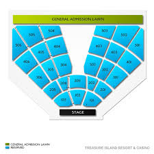 Treasure Island Amphitheater Welch 2019 Seating Chart