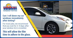 Aftermarket window film has many more solar benefits than factory window tint. Can I Roll Down My Car Windows Immediately After Tinting For Most Jobs We Recommend That You Wait For 2 4 Days After Your Win Tinted Windows Car Window Tints