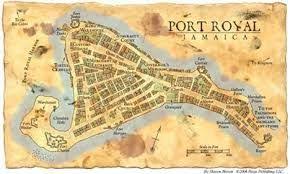 Arrr Me Hearties Map Of Port Royal Jamaica 1600s Schatzinsel Piraten Landkarte