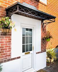 D patio awning system is constructed with superior strength that reduces patio temperatures that's easy to maintain and resistant to weather, rust, chip, and cracks. Metal Door Canopies Porches Verandas Bespoke Handcrafted