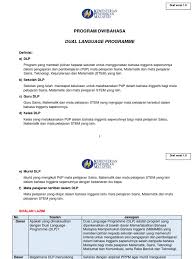 Dual language programme atau lebih dikenali sebagai dlp merupakan satu program yang telah dilaksanakan oleh kementerian pendidikan malaysia (kpm) bermula 2016. Dual Language Program Mbmmbi