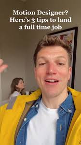 Trying to find a full time job as a motion designer? Here are three tips  for rising animators and creatives to land your next full time gig.  #mograph #motiongraphics #motiondesign #design #designer ...