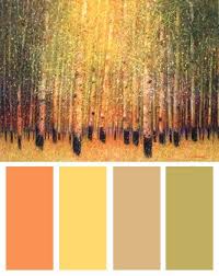 Brilliant Nature Color Palette Aspen Glow Art Print By Gary