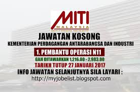 Direktur ekspor produk industri dan pertambangan. Jawatan Kosong Di Kementerian Perdagangan Antarabangsa Dan Industri Miti 27 Januari 2017 V Boutique