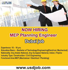 Mep Planning Engineer Jobs In Dubai No Experience Jobs Dubai Job