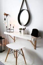 42 Makeup Vanity Table Designs To Decorate Your Home Small Dressing Table Shelves In Bedroom Apartment Decor