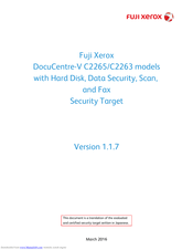 With compact design that can be installed anywhere, it can be actively utilised in various business scenes. Fuji Xerox Docucentre V C2263 Manuals Manualslib