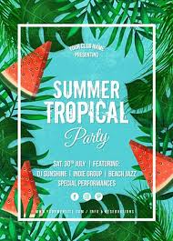 Tropical Summer Party Free Flyer Template Https Freepsdflyer Com Tropical Summer Party Free Flyer Template Enjoy Downloading The Tropical Summer Party Free