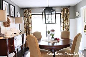Curtain design concepts dining room drapes casual dining room. Floral Drapes In The Dining Room Southern Hospitality
