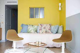 Accent walls are certainly not just reserved for bedrooms though; Colors That Go With Yellow