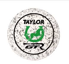 taylor gtr white grey lawn bowls new bowlers