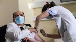 Premier ministre de la république française. France Pm Jean Castex Receives Astrazeneca Covid 19 Vaccination Cgtn