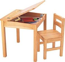 Pintoy Natural Wooden Desk And Chair Amazon Co Uk Kitchen Home Kids Wooden Desk Wooden Desk Chairs Kids Table And Chairs