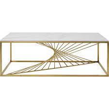 table basse doree effet marbre blanc art kare design table basse table basse verre decoration table basse