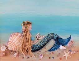 Choose your favorite mermaid beach designs and purchase them as wall art, home decor, phone cases, tote bags, and more! Mermaid Wall Decor Beach Cottage Art Ocean Collage Mixed Etsy Mermaid Wall Art Mermaid Art Mermaid Painting
