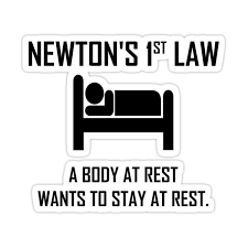 Newton S First Law Funny Physics Joke Sticker By The Elements Physics Humor Physics Jokes Chemistry Jokes