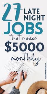 34 Real Part Time Night Or Evening Jobs From Home Make 1000 Week Night Jobs How To Get Money Work From Home Jobs